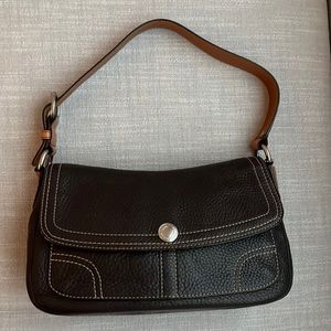 Coach Chelsea Flap Leather bag- brown